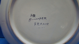 art nr: 355 Antiek bord HB Quimper frans