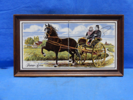 art nr: 708 vintage Friese sjees tegelbord