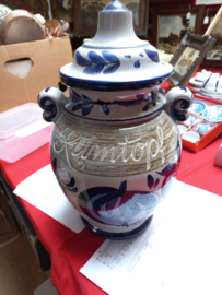 art nr: 187 vintage Rumtopf pot met deksel