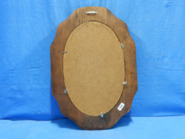 art nr: 651 vintage eiken wandspiegel