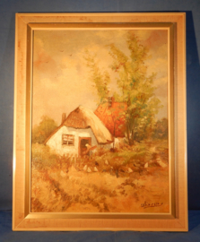 art nr: 29 schilderij van Sch'reur boerderij