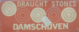 art nr: 1065 vintage doos vol met damschijven