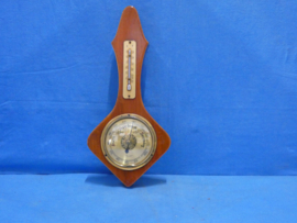 art nr: 1286 vintage weerstation Barometer en thermometer