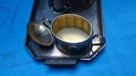 art nr: 365 antiek verzilverd Engels thee servies