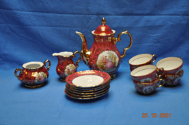 art nr: 252 vintage Schaller Weisen Set 22 karaat gold plated