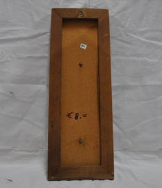 art nr: 911 vintage 3D druiven rank met druiventrossen op houten plaat