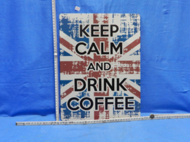 art nr: 698 vintage design bordje van ceep calm drink coffee