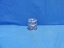 art nr: 1060 vintage delf blauw snuifpotje