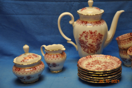 art nr: 248 vintage thee set van Theresiared Porselein