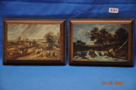 art nr: 221 vintage schilderijtjes