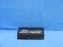 art nr: 1030 vintage Chinees kurk diorama handsnijwerk