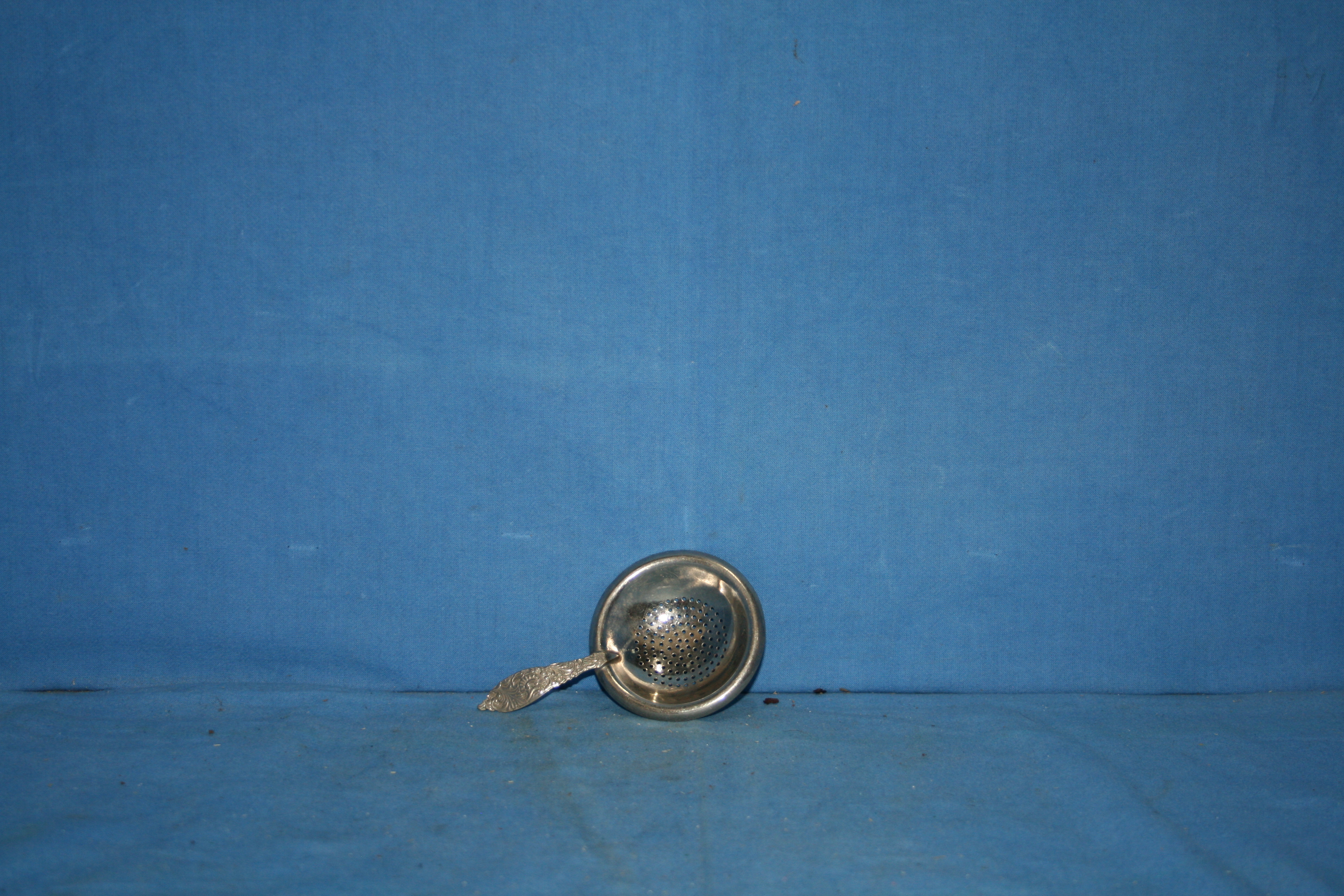 art nr: 1114 vintage zilveren thee zeefje