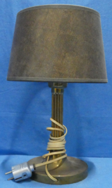 art nr: 1308 vintage koperen schemerlamp