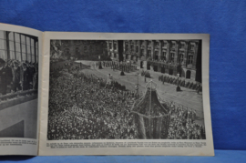 art nr: 874 vintage boek over Koningin Wilhelmina, Nederland Jubelt