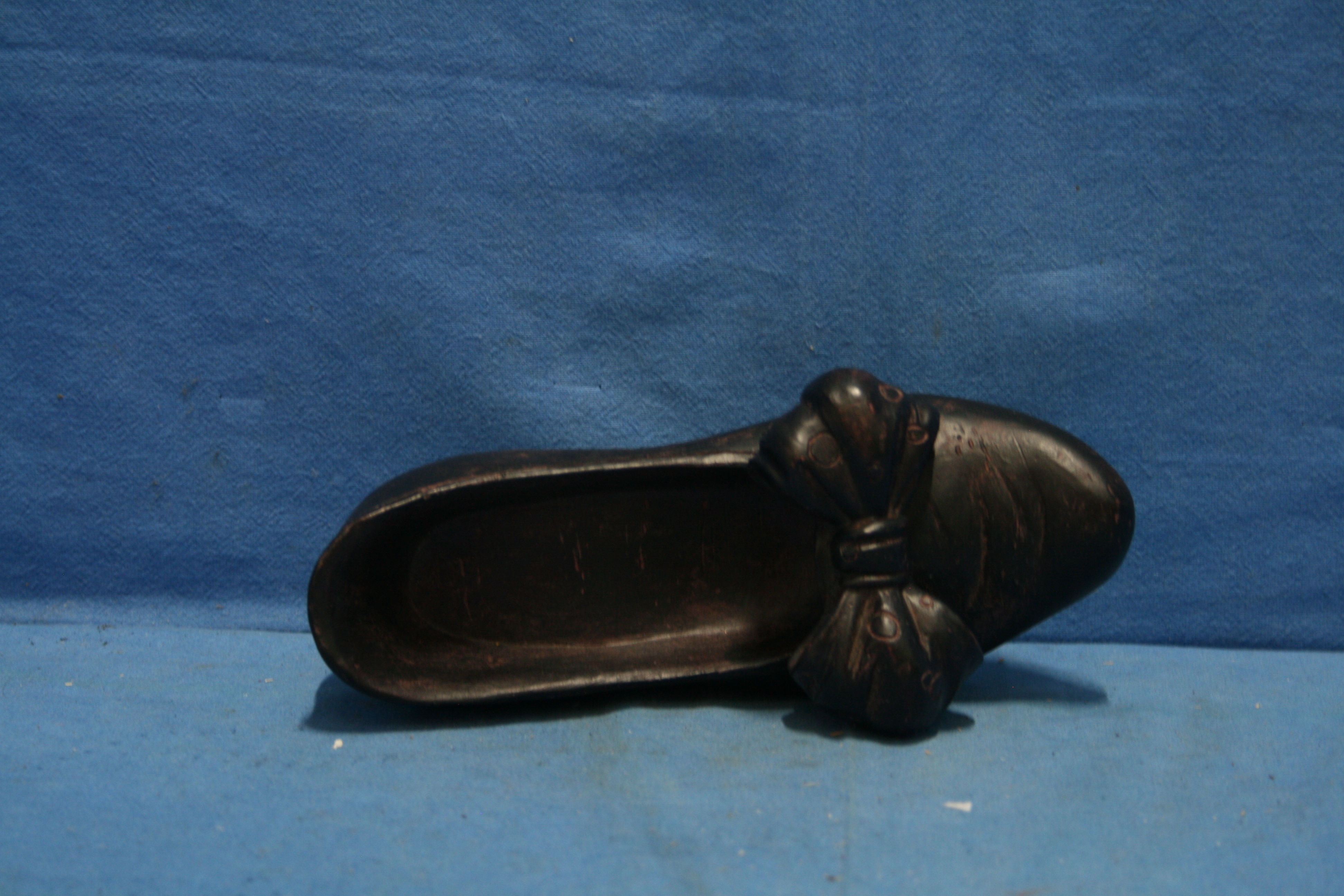 art nr: 1163 vintage houten sier schoen voor dames
