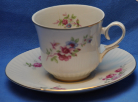 art nr: 193 vintage Freidenger porseleinen kop en schotels