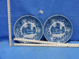 art nr: 788 antiek Delfts Blauw schaal van Old England