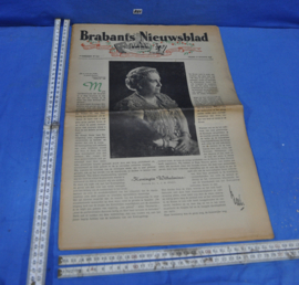 art nr: 875 vintage krantenartikel over Koningin Wilhelmina
