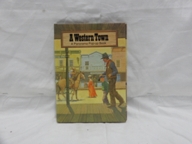art nr: 952 vintage pop-up panorama boek, A Western Town