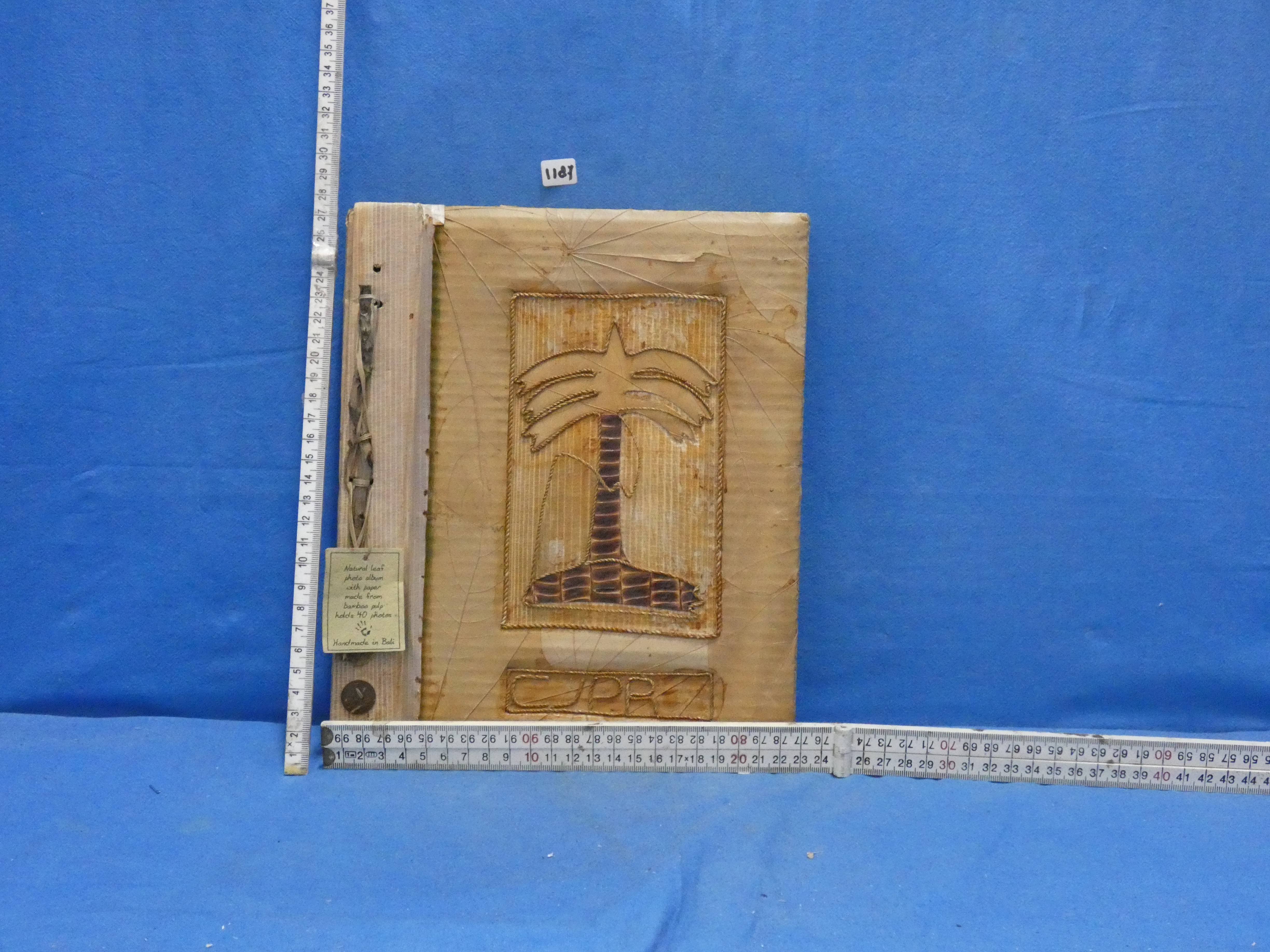 art nr: 1187 vintage Bamboe fotoalbum uit Bali