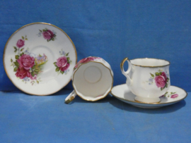 art nr: 1332 vintage 2 porseleinen kop en schotels van Queen 's