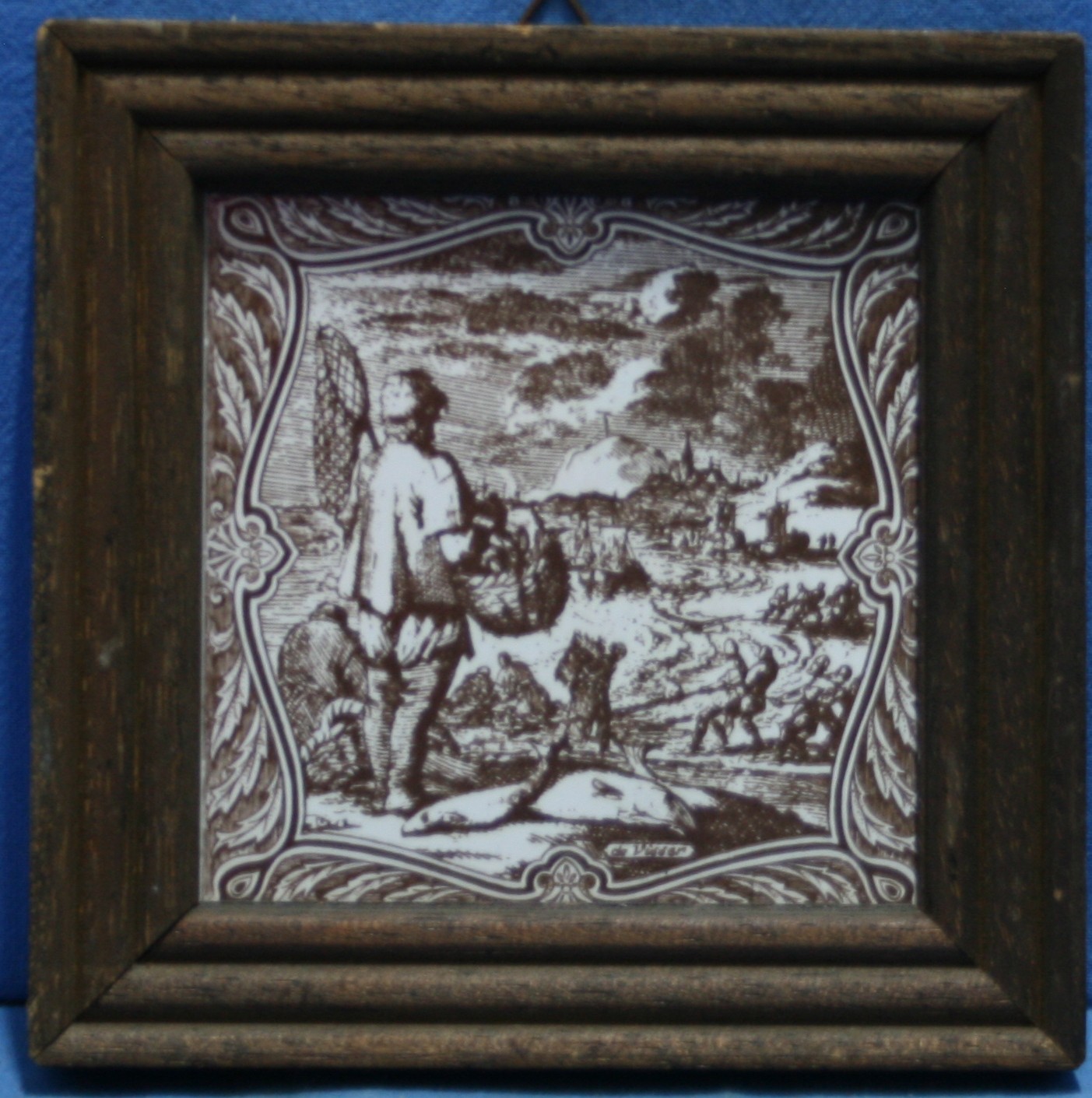 art nr: 1158 vintage wandtegeltje van Mosa