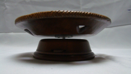 art nr: 402 vintage houten muziek schaal