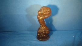 art nr: 181 vintage tropisch houten beeld
