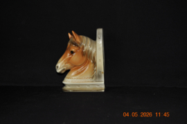 art nr: 744 vintage paardenhoofd boekensteun