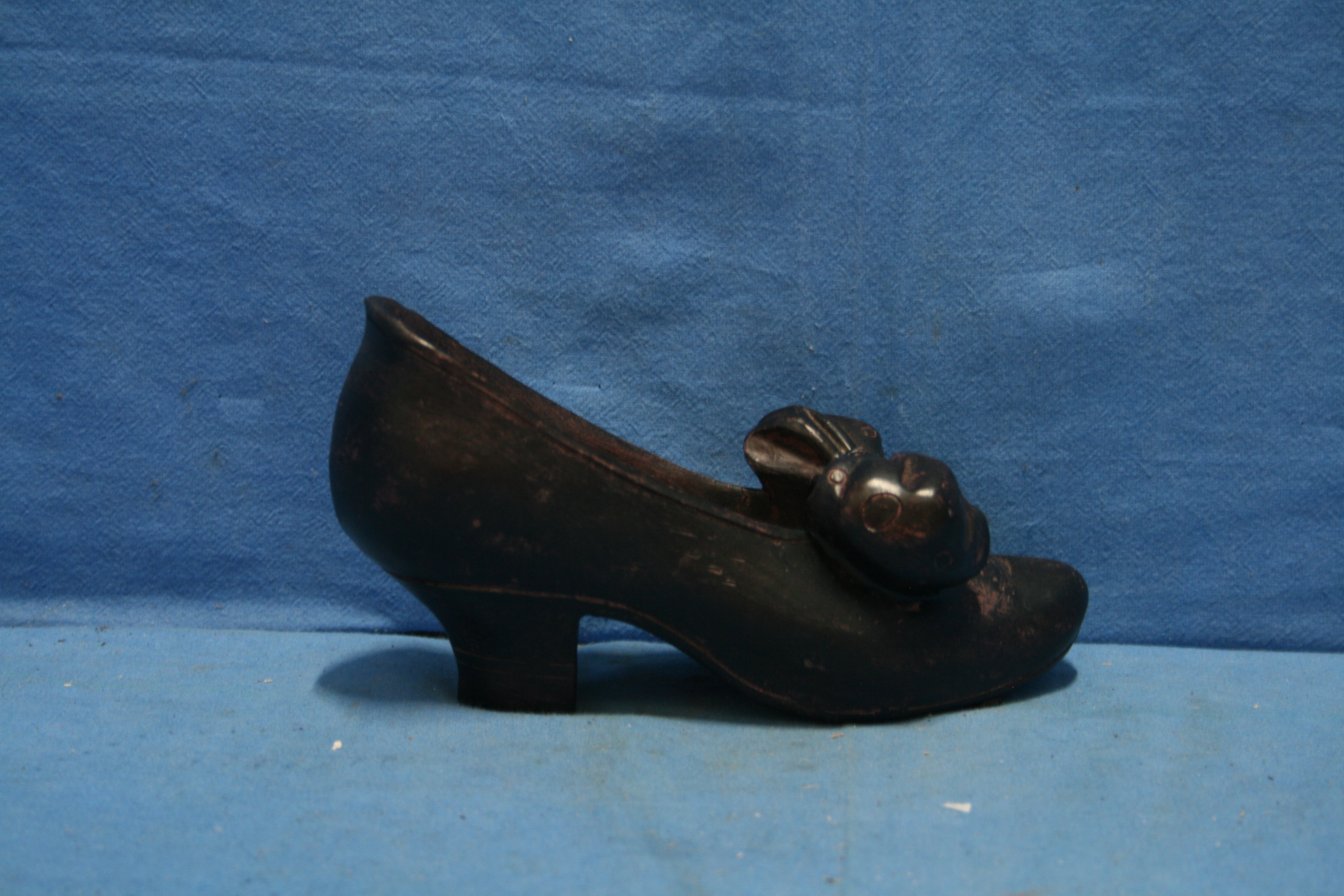 art nr: 1163 vintage houten sier schoen voor dames