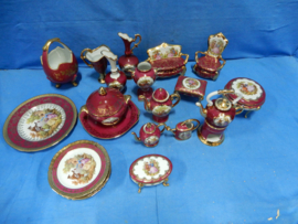 art nr: 408 antiek set Limoges a 20 stuks