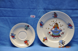 art nr 119 vintage porseleinen kinderservies