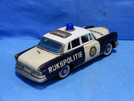 art nr: 741 vintage blikken rijkspolitie wagen 1950