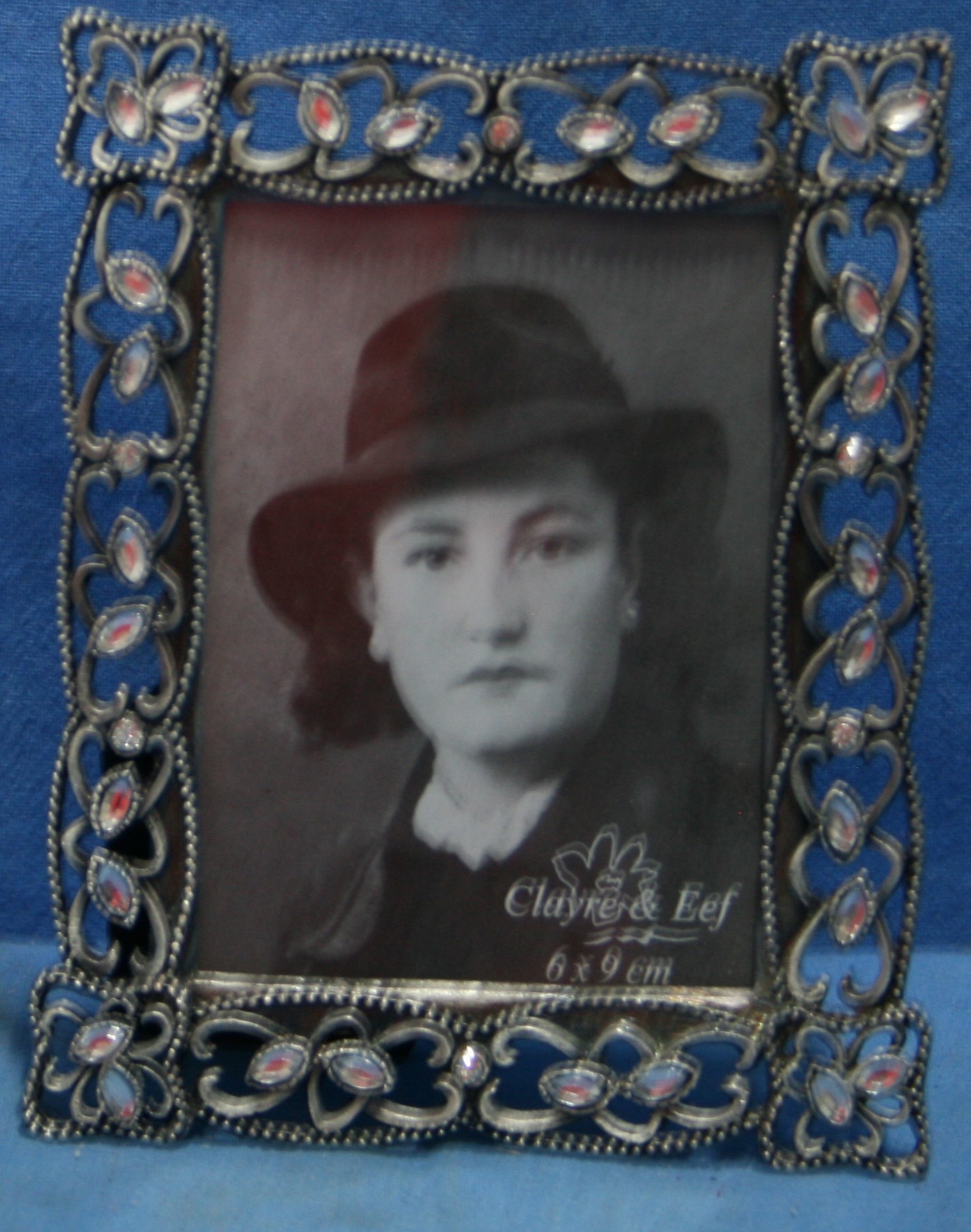 art nr: 1172 vintage verzilverd fotolijstje