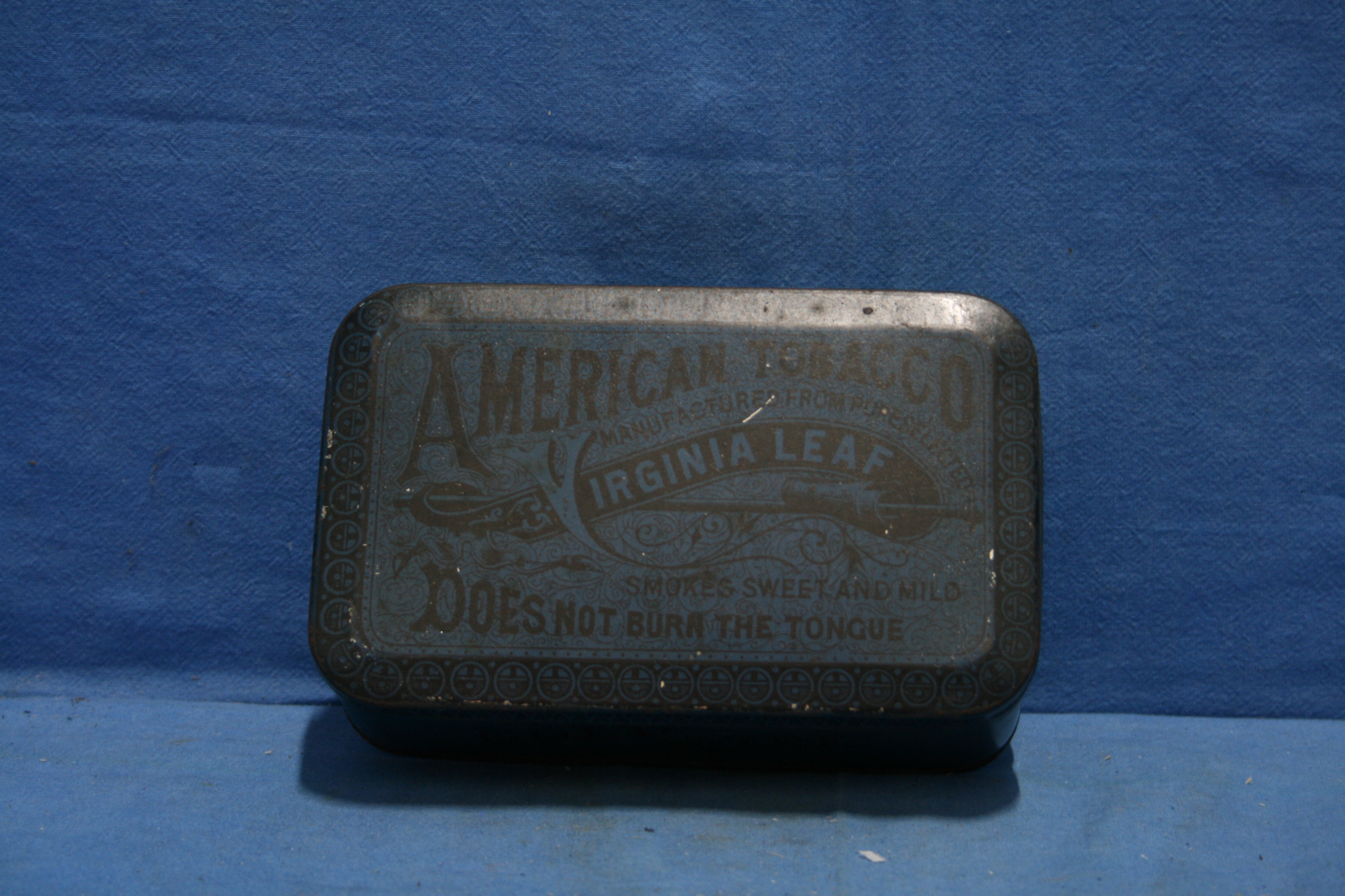 art nr: 494 vintage American Tabacco bewaar blik