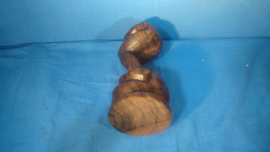 art nr: 181 vintage tropisch houten beeld