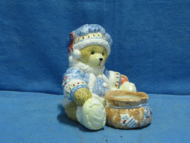 art nr: 1470 vintage Cherished Teddies zittend beeldje