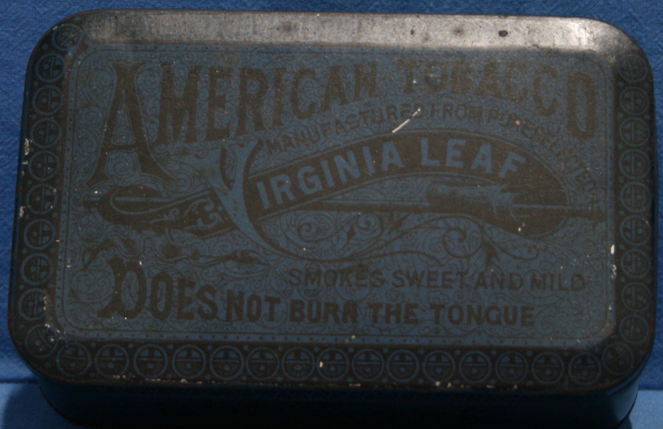 art nr: 494 vintage American Tabacco bewaar blik
