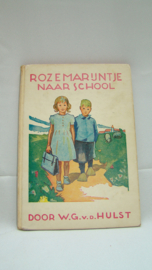 art nr: 104 vintage meisjesboek Rozenmarijntje naar school