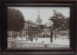 art nr: 955 vintage Placebo schilderijtje van de Markt in Zevenbergen