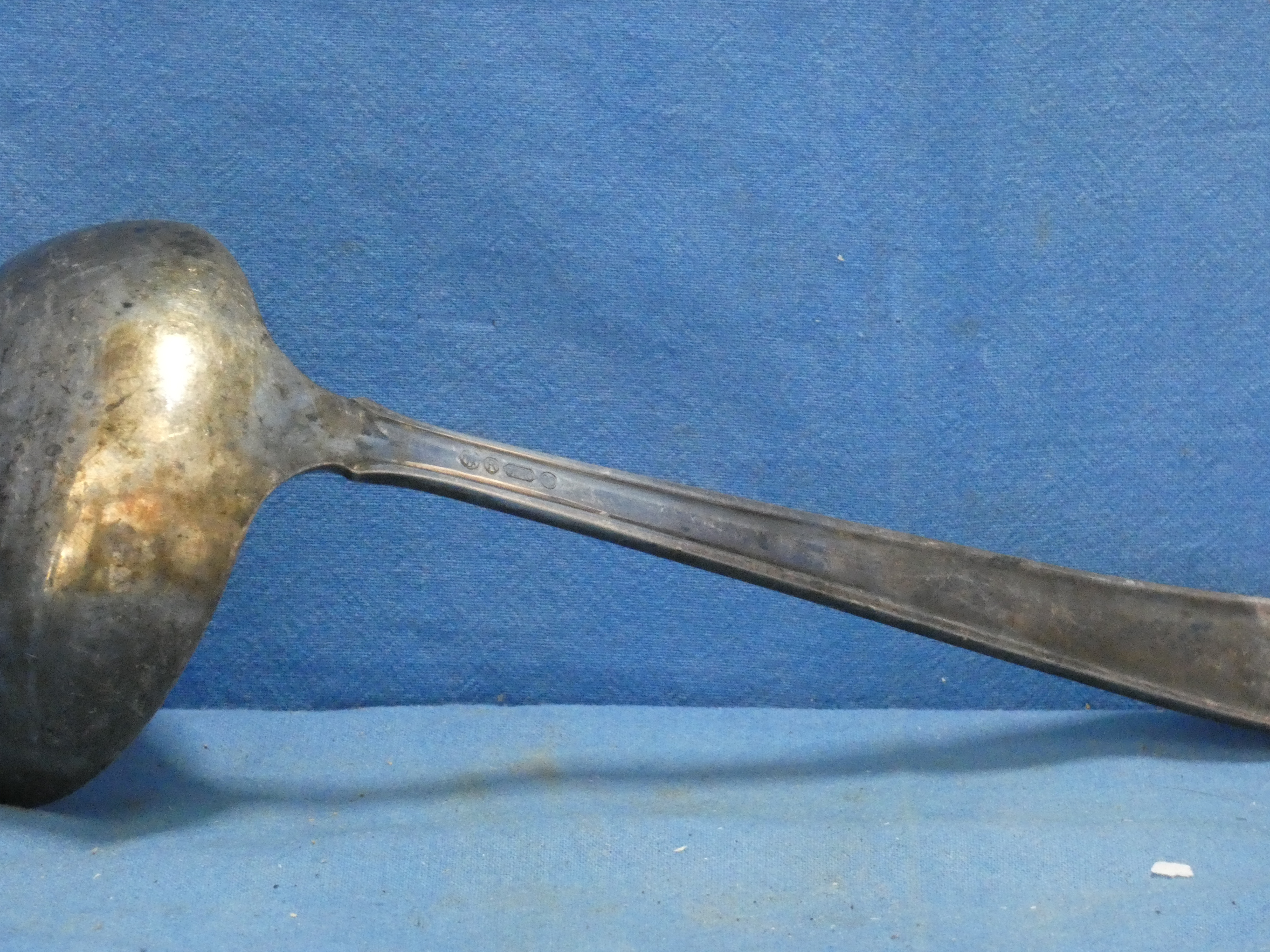 art nr: 1184 vintage verzilverde pollepel