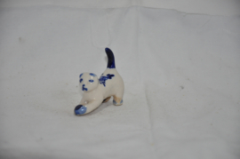 art nr: 921 vintage delft blauwe poesje