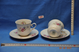 art nr: 193 vintage Freidenger porseleinen kop en schotels