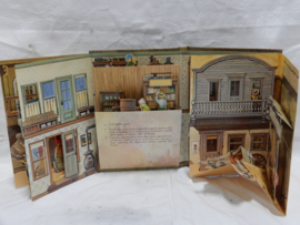 art nr: 952 vintage pop-up panorama boek, A Western Town
