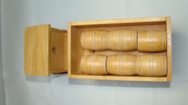 art nr: 421 vintage Vrachtwagen van hout