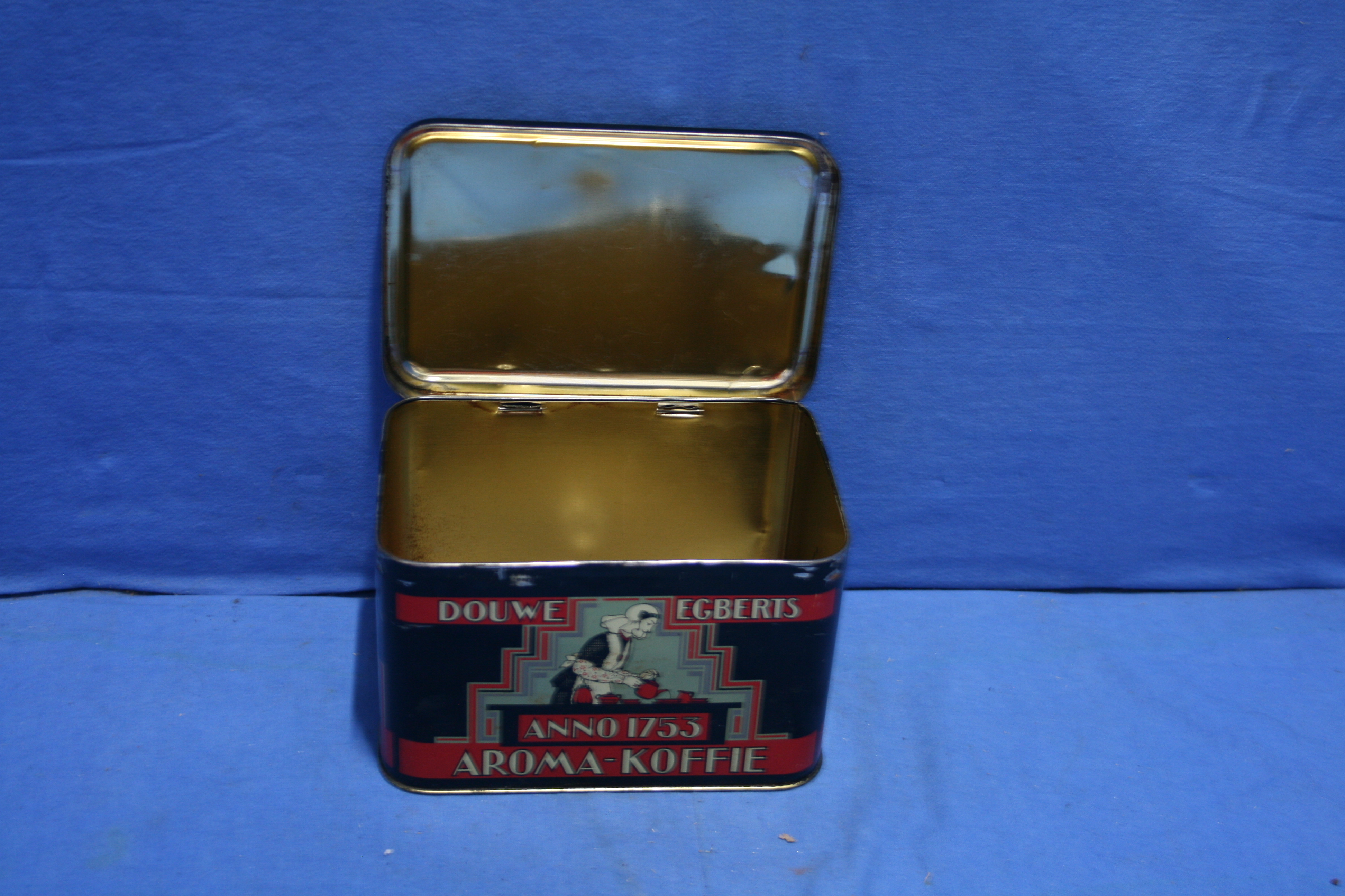 art nr: 493 vintage DE Douwe Egberts bewaarblik