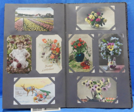art nr: 558 antiek ansichtkaarten album