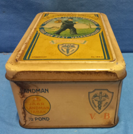 art nr: 594 vintage blik van, Landman Tabak