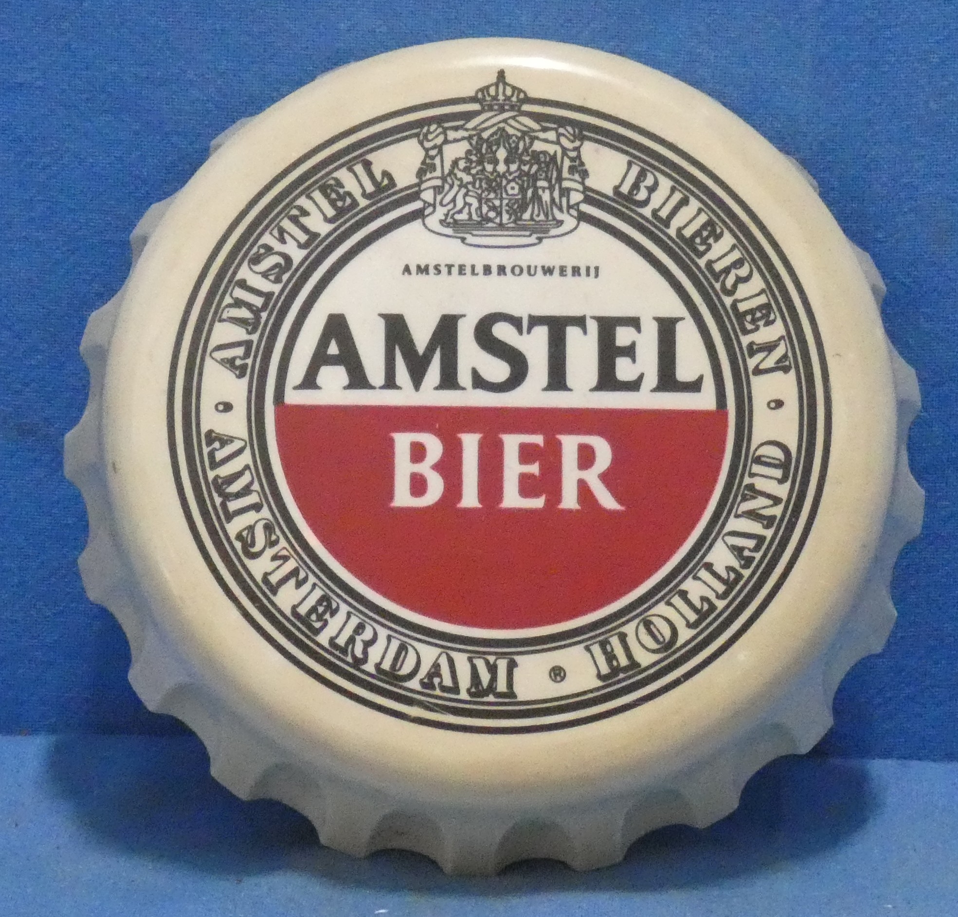 art nr: 1189 vintage bierviltjes houder van Amstel