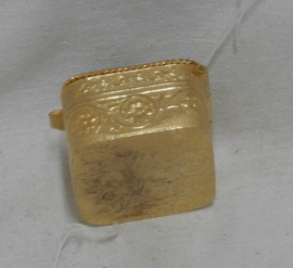art nr: 1013 antiek messing pillendoosje